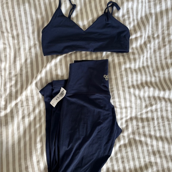 Aritzia Tops - Aritzia Blue Sports Bra Intimates Set
